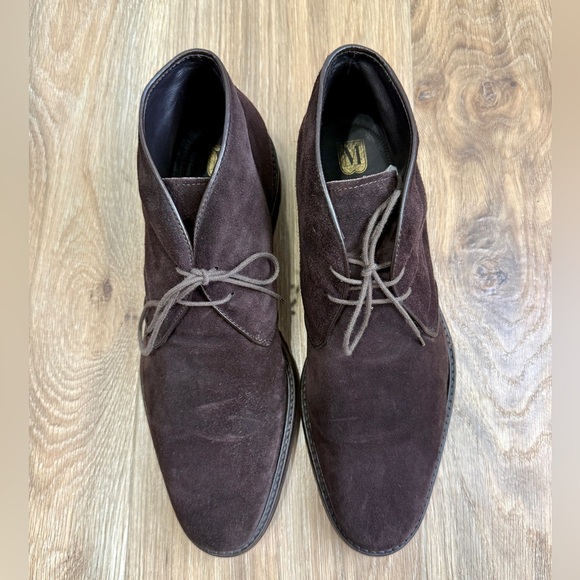 Bruno Magli Brown Suede Chukka Ankle Boots Lug Sole Size 11.5 main image 7